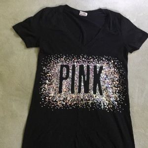 Pink Victoria secret tee shirt (Size XS)